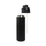 Bouteille en acier inoxydable recyclé à double paroi 700ml couleur noir dixième vue