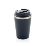 Mug thermique à double paroi écologique couvercle anti-goutte 350ml couleur bleu