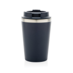 Mug isotherme à double paroi écologique couvercle anti-goutte 350 ml couleur bleu quatrième vue