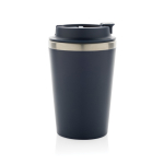 Mug isotherme à double paroi écologique couvercle anti-goutte 350 ml couleur bleu cinquième vue