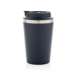 Mug isotherme à double paroi écologique couvercle anti-goutte 350 ml couleur bleu sixième vue