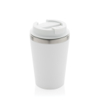 Mug thermique à double paroi écologique couvercle anti-goutte 350ml couleur blanc