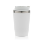 Mug thermique à double paroi écologique couvercle anti-goutte 350ml couleur blanc cinquième vue