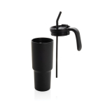 Gobelet thermique en acier inoxydable recyclé anti-goutte 900ml couleur noir sixième vue