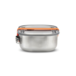 Lunch box en acier inoxydable avec couverts et sangle Black+Blum 1 L couleur orange troisième vue