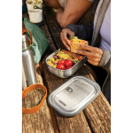 Lunch box en acier inoxydable avec couverts et sangle Black+Blum 1 L couleur orange vue d'ambiance 2