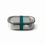 Lunch box en acier inoxydable avec couverts et sangle Black+Blum 1L couleur turquoise