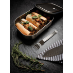 Lunch box en acier inoxydable avec couverts et sangle Black+Blum 1L