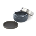 Bol en verre avec couvercle en silicone anti-goutte Black+Blum 750ml couleur argenté deuxième vue