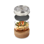 Bol en verre avec couvercle en silicone anti-goutte Black+Blum 750ml huitième vue
