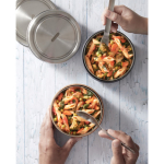 Bol en verre avec couvercle en silicone anti-goutte Black+Blum 750ml