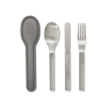 Élégant set de couverts en acier inoxydable Black+Blum couleur argenté deuxième vue