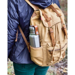 Bouteille isotherme publicitaire en acier inoxydable Black+Blum 500 ml couleur vert olive