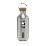 Bouteille d'eau en acier inoxydable anti-goutte Black+Blum 600ml couleur turquoise avec zone d'impression