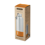 Grande bouteille thermique en acier inoxydable Black+Blum 850ml couleur orange vue avec boîte