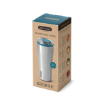 Gobelet thermique en acier inoxydable anti-goutte Black+Blum 600ml couleur turquoise vue avec boîte
