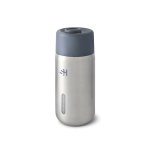 Tasse thermique en acier inoxydable anti-goutte Black+Blum 340ml couleur gris vue avec logo