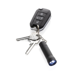 Porte-clés lampe torche en aluminium recyclé avec LED 15 lumens couleur noir cinquième vue