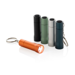 Porte-clés lampe torche en aluminium recyclé avec LED 15 lumens couleur noir vue générale