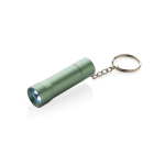 Porte-clés lampe torche en aluminium recyclé avec LED 15 lumens couleur vert