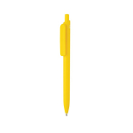 Stylo écologique avec grand clip et encre bleue Dokumental® couleur jaune