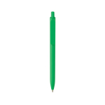 Stylo écologique avec grand clip et encre bleue Dokumental® couleur vert deuxième vue