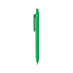 Stylo écologique avec grand clip et encre bleue Dokumental® couleur vert troisième vue