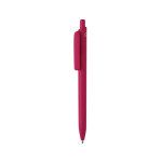 Stylo écologique avec grand clip et encre bleue Dokumental® couleur rose
