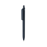 Stylo écologique avec grand clip et encre bleue Dokumental® couleur bleu marine