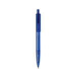 Stylo écologique au design géométrique avec encre bleue Dokumental® couleur bleu deuxième vue