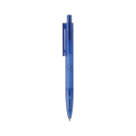 Stylo écologique au design géométrique avec encre bleue Dokumental® couleur bleu troisième vue