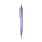 Stylo écologique au design géométrique avec encre bleue Dokumental® couleur violet