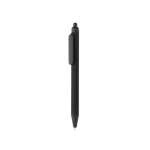 Stylo écologique au toucher doux avec clip et encre bleue couleur noir