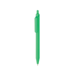 Stylo écologique au toucher doux avec clip et encre bleue couleur vert