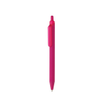 Stylo écologique au toucher doux avec clip et encre bleue couleur rose