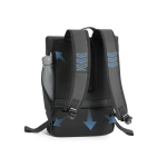 Sac à dos polyvalent en tissu résistant à l'eau avec rabat pour PC 16” couleur noir vue 18