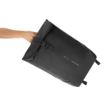 Sac à dos polyvalent en tissu résistant à l'eau avec rabat pour PC 16” couleur noir