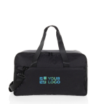 Sac de week-end avec compartiment pour PC 15” Swiss Peak couleur noir avec zone d'impression