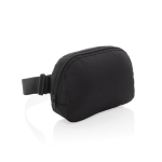 Sac bandoulière multi-usages en RPET avec sangle et capacité 1L couleur noir deuxième vue