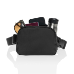 Sac bandoulière multi-usages en RPET avec sangle et capacité 1L couleur noir cinquième vue