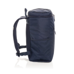 Sac à dos isotherme en RPET avec bretelles ajustables, capacité 18L couleur bleu marine quatrième vue