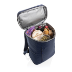 Sac à dos isotherme en RPET avec bretelles ajustables, capacité 18L couleur bleu marine sixième vue