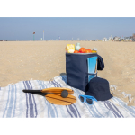 Sac à dos isotherme en RPET avec bretelles ajustables, capacité 18L couleur bleu marine vue d'ambiance