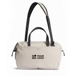 Sac de voyage en toile de RPET avec capacité de 30L Bellroy couleur beige avec zone d'impression
