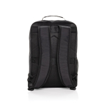 Sac à dos en RPET avec poche frontale pour PC 15” Swiss Peak couleur noir quatrième vue