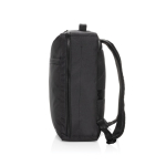 Sac à dos en RPET avec poche frontale pour PC 15” Swiss Peak couleur noir cinquième vue