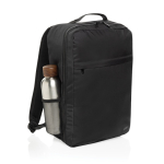 Sac à dos en RPET avec poche frontale pour PC 15” Swiss Peak couleur noir sixième vue