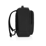 Sac à dos en RPET pour voyager de 19L avec poignée supérieure couleur noir troisième vue