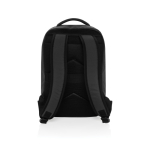 Sac à dos en RPET pour voyager de 19L avec poignée supérieure couleur noir quatrième vue