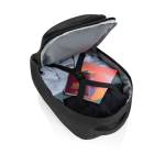 Sac à dos en RPET pour voyager de 19L avec poignée supérieure couleur noir cinquième vue